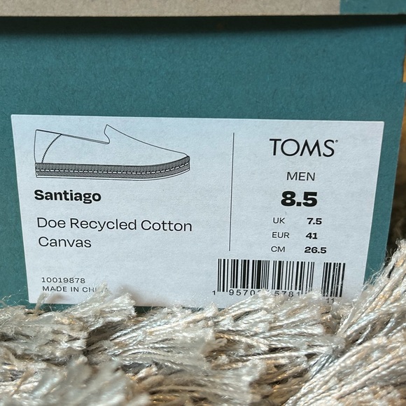 TOMS - Santiago - Espadrille Casual Comfort Ortholite Doe size 8.5 - Picture 4 of 4